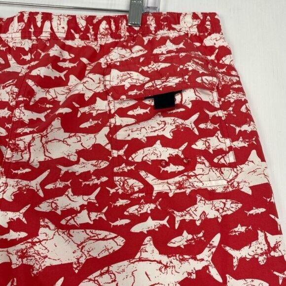 Vineyard Vines Men's size Large Red Bathing Suit Shorts Liner Bonefish Pockets - Picture 14 of 16